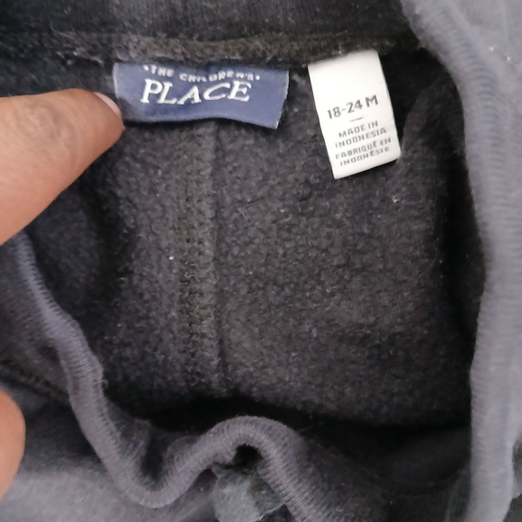 🛍 Boys The Children's Place Pants, 18-24M, Black Sweatpant - Picture 5 of 5